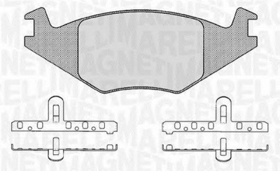 MAGNETI MARELLI 363916060395 -  Комплект тормозных колодок, дисковый тормоз
